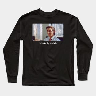 Patrick Bateman American Psycho Funny Parody Long Sleeve T-Shirt